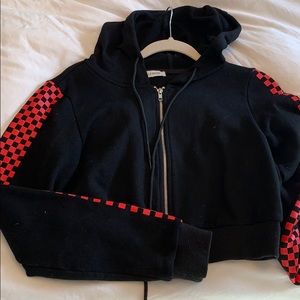 Danielle guizio cropped hoodie